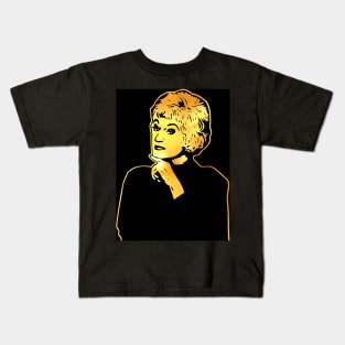 Bea Arthur | Gold Series | Pop Art Kids T-Shirt